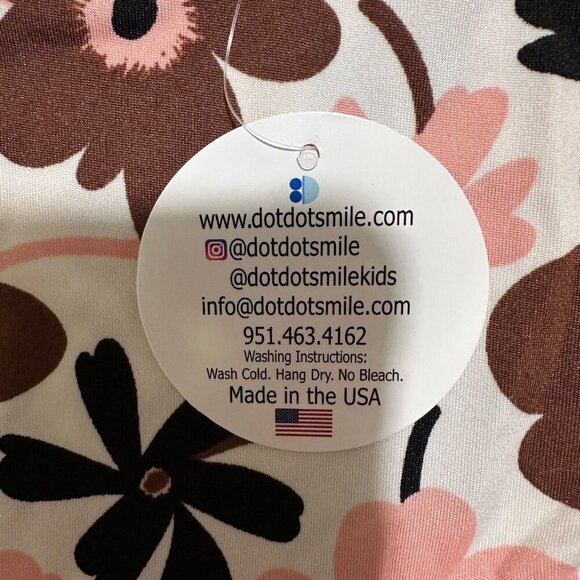 Dot Dot Smile Baby Girl Size 12/24M Floral Tank Twirl Dress Attached Brief NWT - Picture 8 of 9